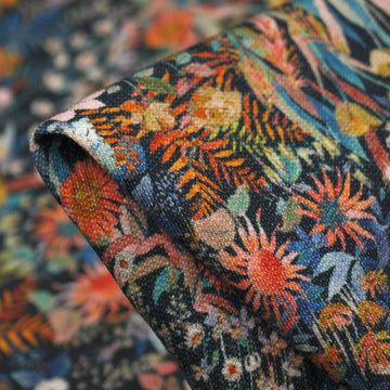 Pink Faria Flowers - Fleece - Liberty Fabric