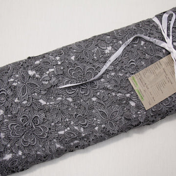 Charcoal Giselle Guipure Lace