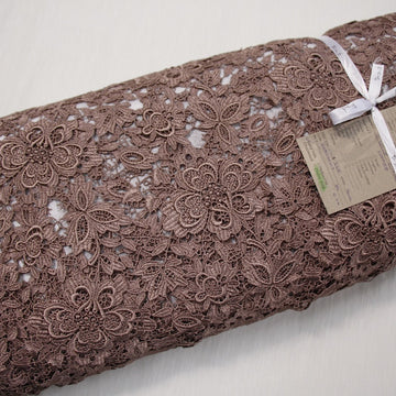 Coffee Giselle Guipure Lace