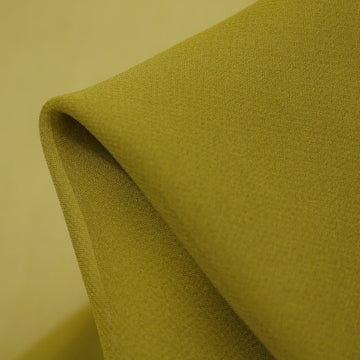 Warm Olive Silk Georgette