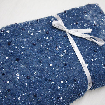 Blanche Beaded Blue Steel