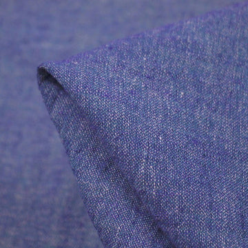 Mixed Blue Crinkle Linen