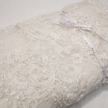 Valerie Ivory Embellished Tulle