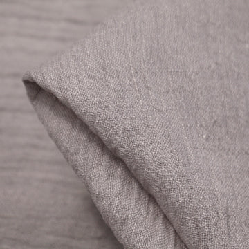 Soft Grey Crinkle Linen