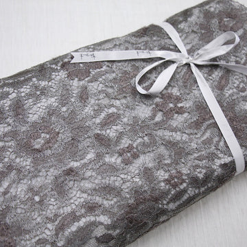 Liana Pigeon/Argent Metallic Lace