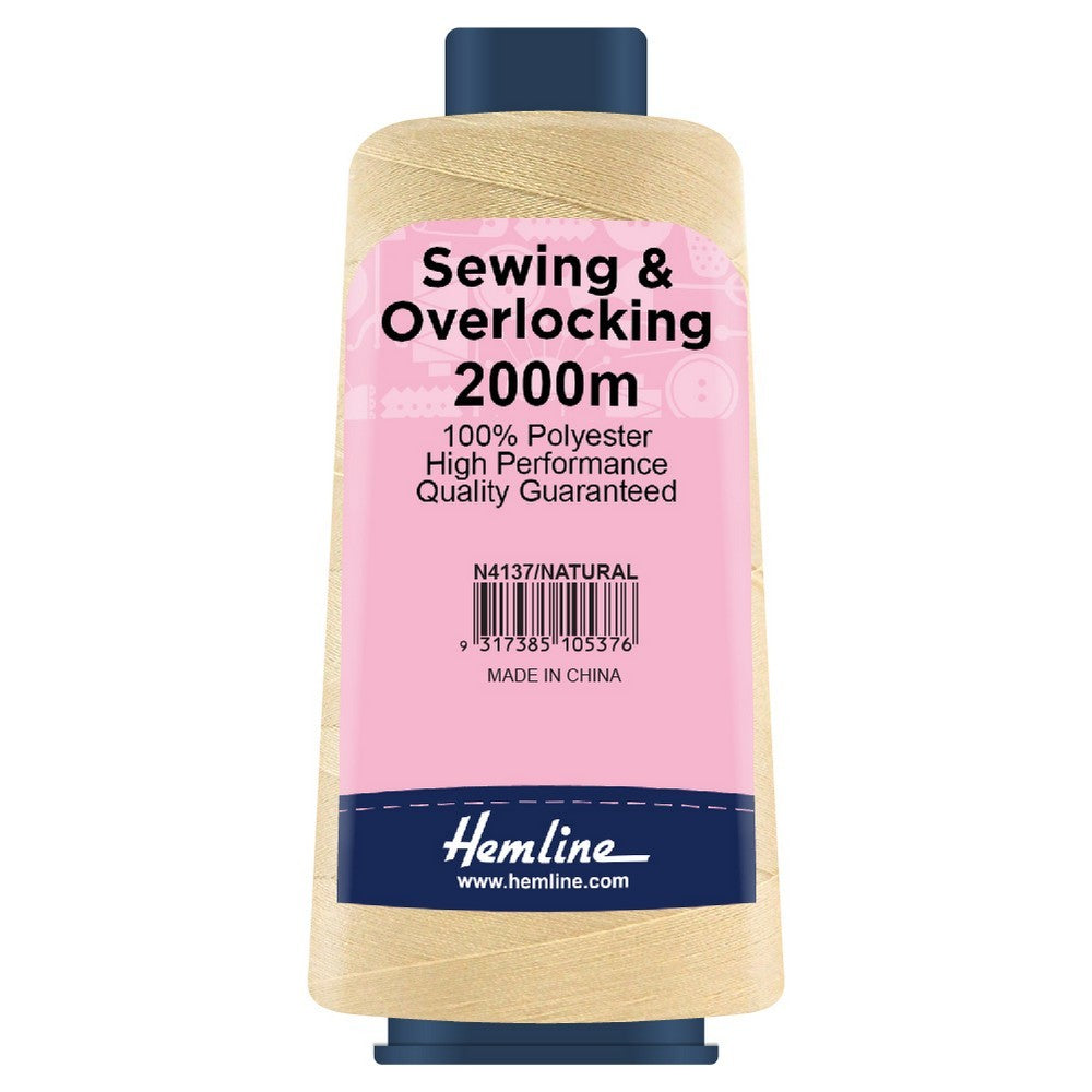 Hemline - Overlocking Thread - Natural