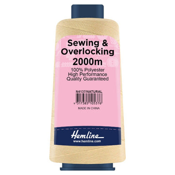 Hemline - Overlocking Thread - Natural