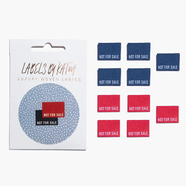 KATM Woven Labels - "NOT FOR SALE" - woven sewing labels 10 Pack