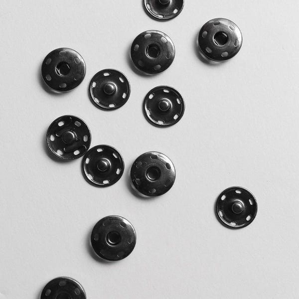 21mm Press Studs - Antique Nickel