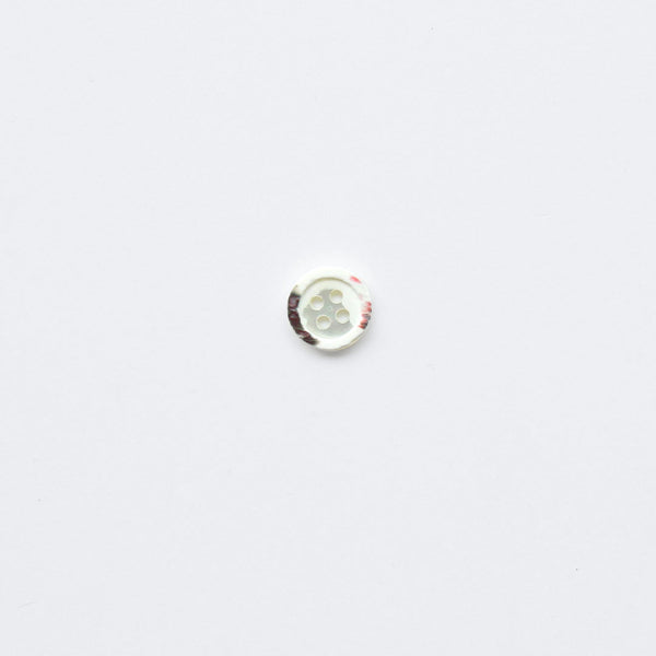 Trochus Shell - Rimmed 4-Hole Button