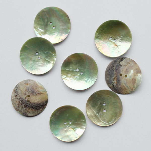 Dyed Akoya Shell Button - Lemon - 38mm