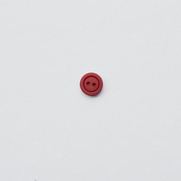 Matte Flat Button - Burnt Orange - 13mm