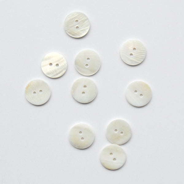 2-Hole Shell Buttons - Assorted Colours