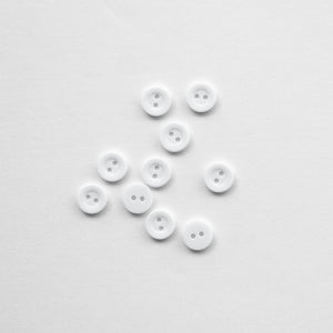 Shirt Button - Optical White - 12mm