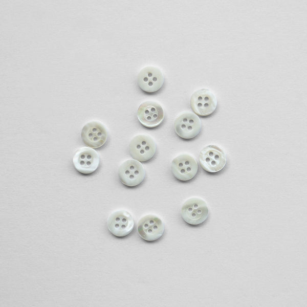 Mother Of Pearl Shirt Button - 12mm - 4 Hole