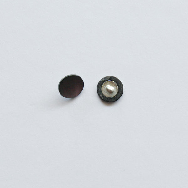 Mother Of Pearl Shank Button - Smoke Grey - 13mm