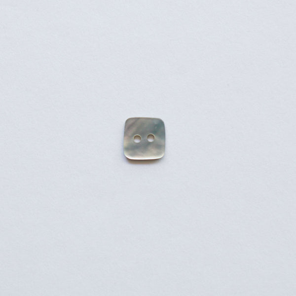 Square Shell Button - Natural - 13mm