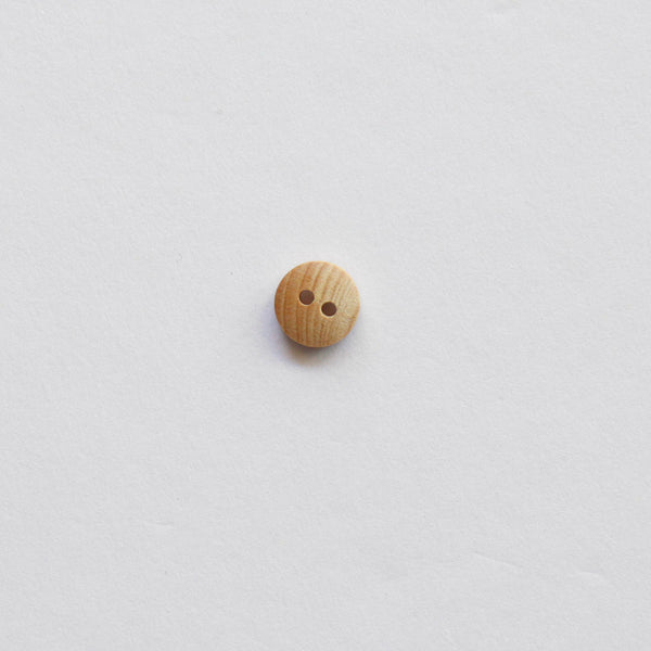 Wood 2-Hole Button - 9mm