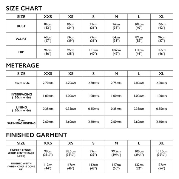 Soho Coat Pattern