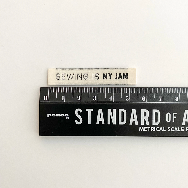 KATM Woven Labels - "SEWING IS MY JAM" - woven sewing labels 8 Pack