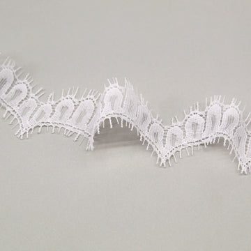 Scalloped White Lace Trim