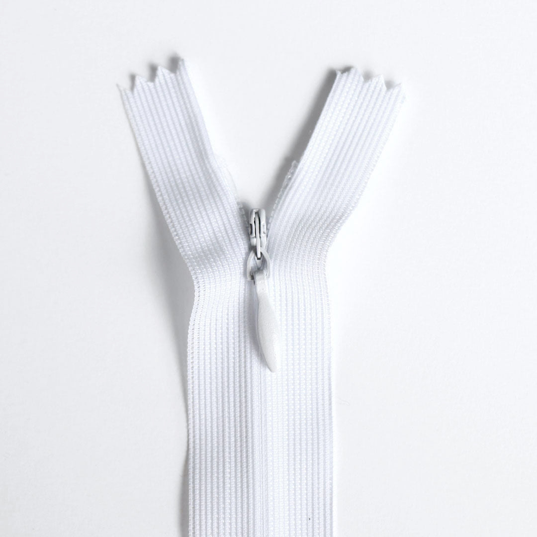 Back Invisible Zipper Birch Invisible Zipper - White - Assorted Sizes