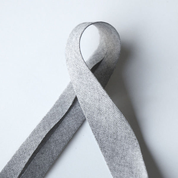 Bias Binding - Chambray Grey - 18mm