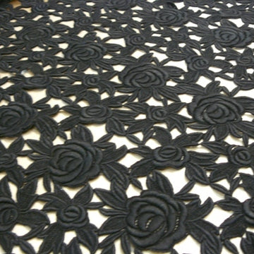 Sophia Rose Guipure Lace Black