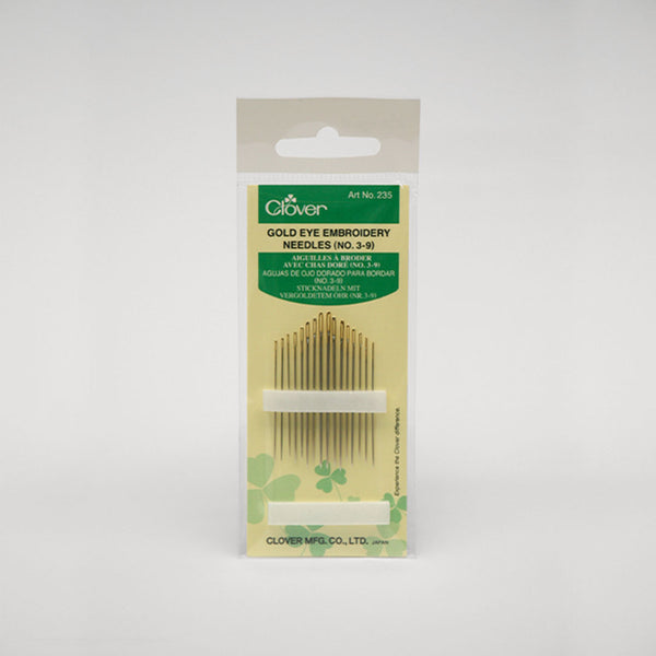 Clover - Gold Eye Embroidery Needles (No. 3-9)