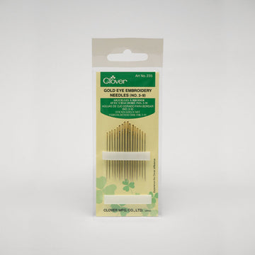 Clover - Gold Eye Embroidery Needles (No. 3-9)