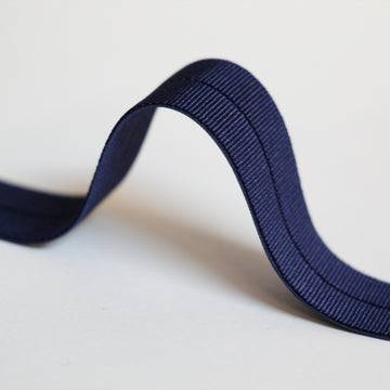 18mm Stretch Fold-Over Binding - Navy