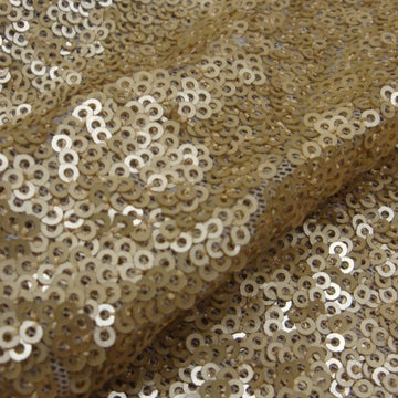 Disco Matt Gold - Stretch Sequins