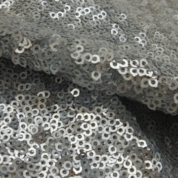 Disco Matt Silver - Stretch Sequins
