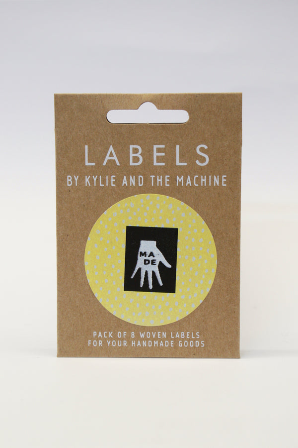 KATM Woven Labels - "MADE" - woven sewing labels 8 Pack
