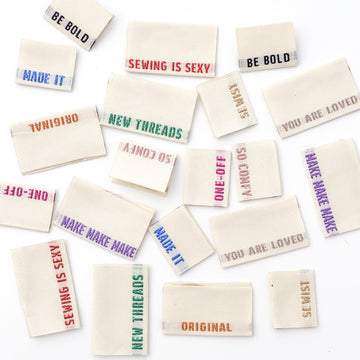 KATM Woven Labels - * Limited Edition * MULTI PACK - Metallic Side Seam Labels - Mixed 10 Pack