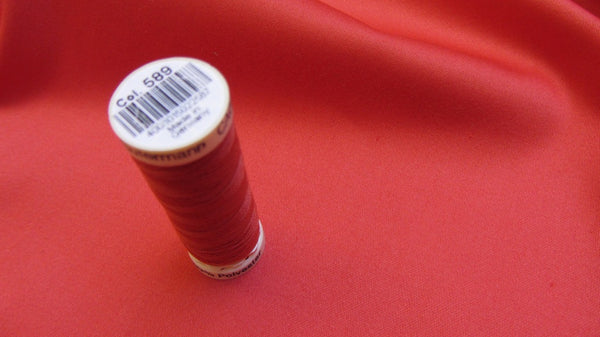 Stretch Cotton - Burnt Orange