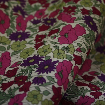 Mauve Poppy and Daisy - Tana Lawn