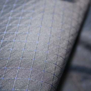 Armani Sea Grid (Navy) - Shirting