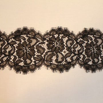Bronze/Noir Corded Lace Trim