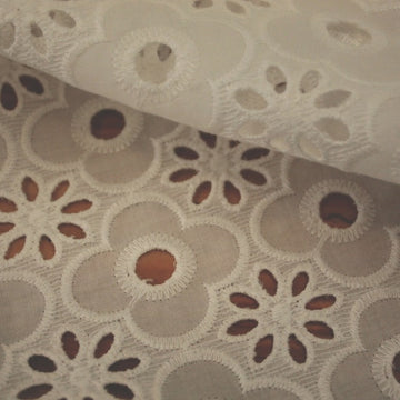 Floral Blanc Embroidery