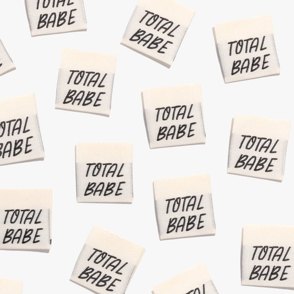 KATM Woven Labels  - 'Total Babe' - Woven Sewing Labels 10 Pack