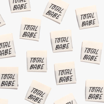 KATM Woven Labels  - 'Total Babe' - Woven Sewing Labels 10 Pack