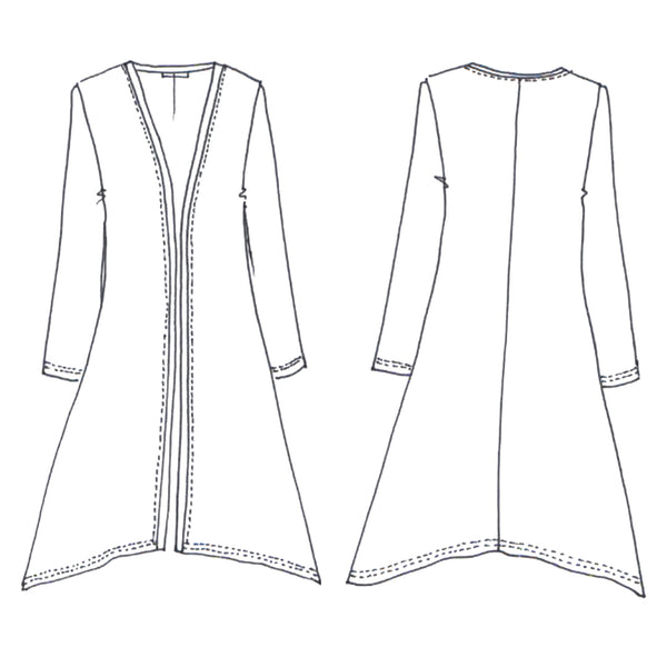 Megan Longline Cardigan Pattern