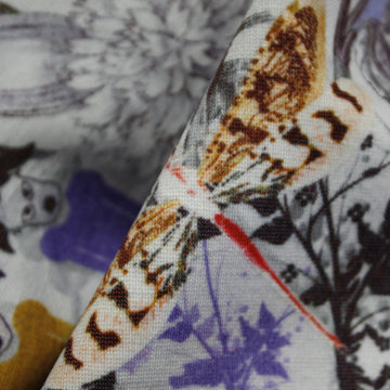 Dragonfly Fantasia Mauve Ponti - Digital Print