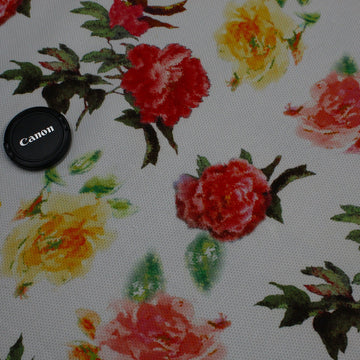 Life Is A Rose - Digitally Printed Pique