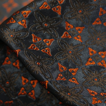 Orange Jacquard Stars