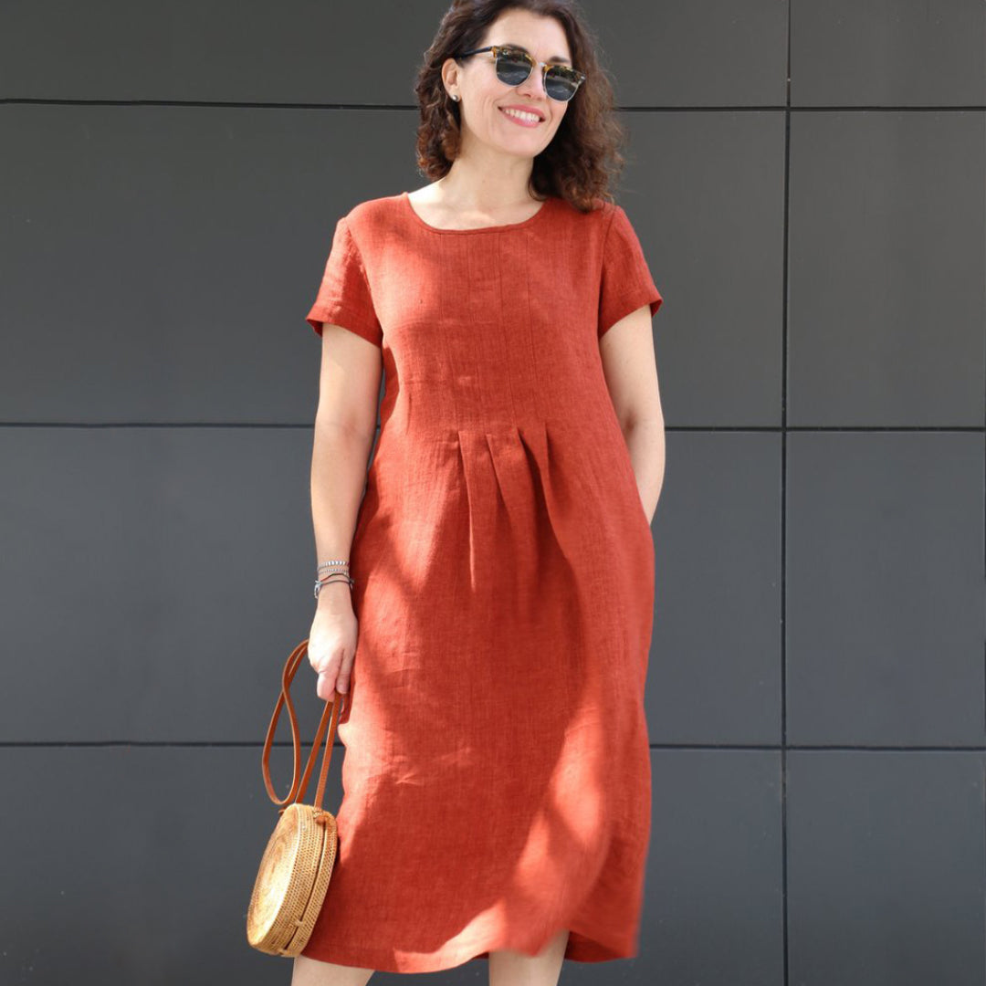 orange dress patterns Drafting my orange ramie dress (a FREE pattern) < with my hands