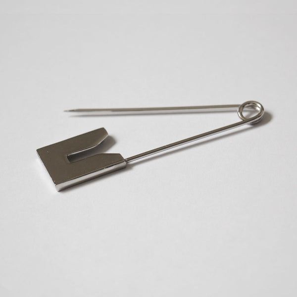 Modern Kilt Pin Shiny Silver Nickle - 7.5cm (3")