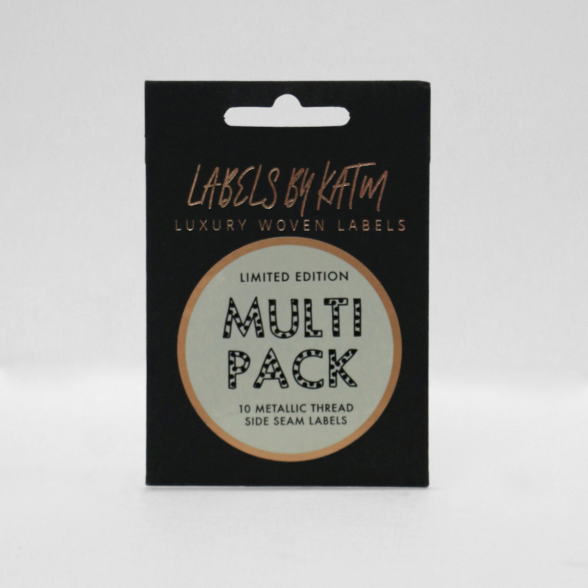 KATM Woven Labels - * Limited Edition * MULTI PACK - Metallic Side Sea