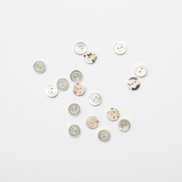 Mother Of Pearl Shirt Button - 12mm - 2 Hole
